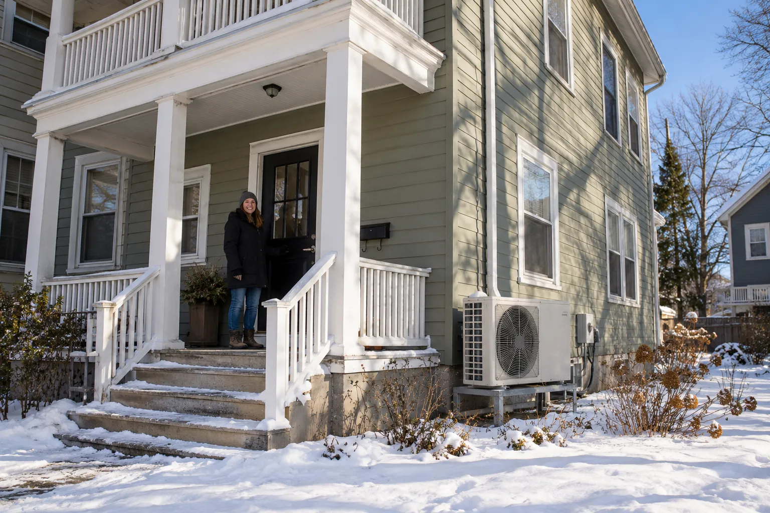 A cozy older home with a working heating and cooling system in Lake Grove